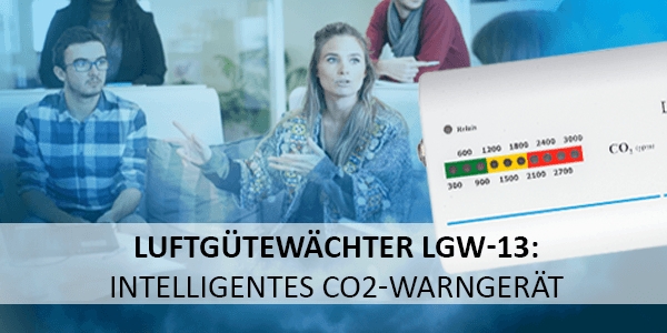Luftgütewächter LGW-13: Intelligentes CO2-Warngerät
