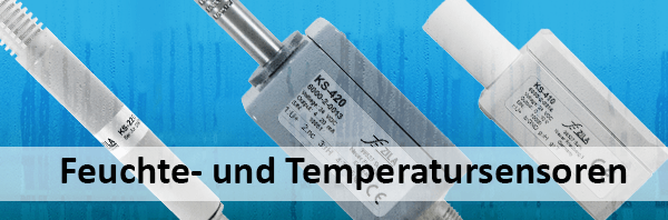 Übersicht Klimasensoren mit Temperaturtransmitter und Messumformern  in verschiedenen Bauformen