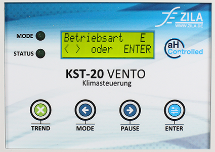 Nahaufnahme des Displays und der Bedientasten