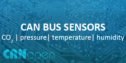 CAN Bus Sensors for CO2, pressure, temperature and humidity