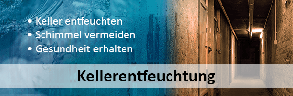 Keller Entfeuchtung zur Schimmelvermeidung und Erhaltung der Gesundheit.