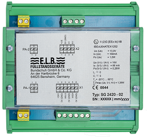 power supply unit for Flow sensor in Ex area