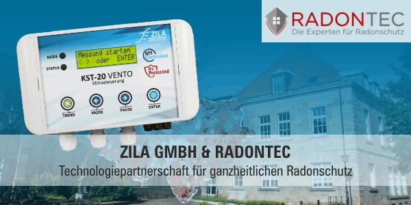ZILA GmbH &amp; RadonTec präsentieren Lüftungssteuerung zum ganzheitlichen Radonschutz
