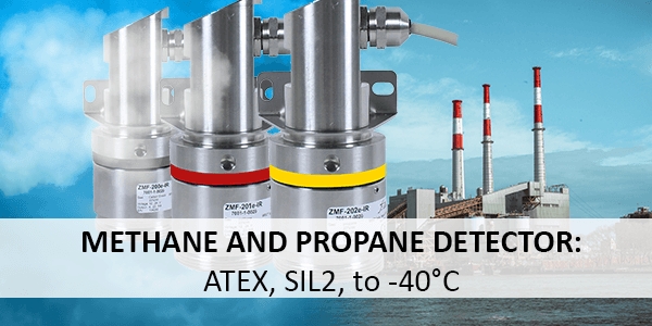 Gas detectors for monitoring the methane, propane, CO2 and SF6 concentration