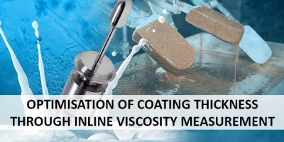 Optimisation of coating thickness through inline viscosity measurement