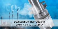 CO2-Sensor ZMF-200e-IR: ATEX- und SIL2-zertifiziert, für raue Einsatzgebiete bis zu -40°C