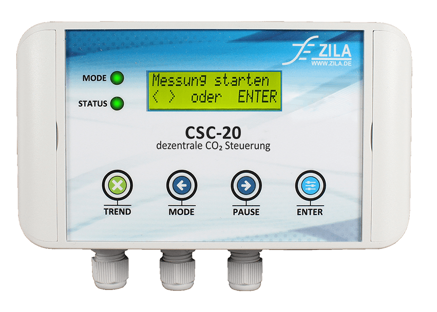 CO2 Steuerung Gerät mit Display und Bedientasten NDIR