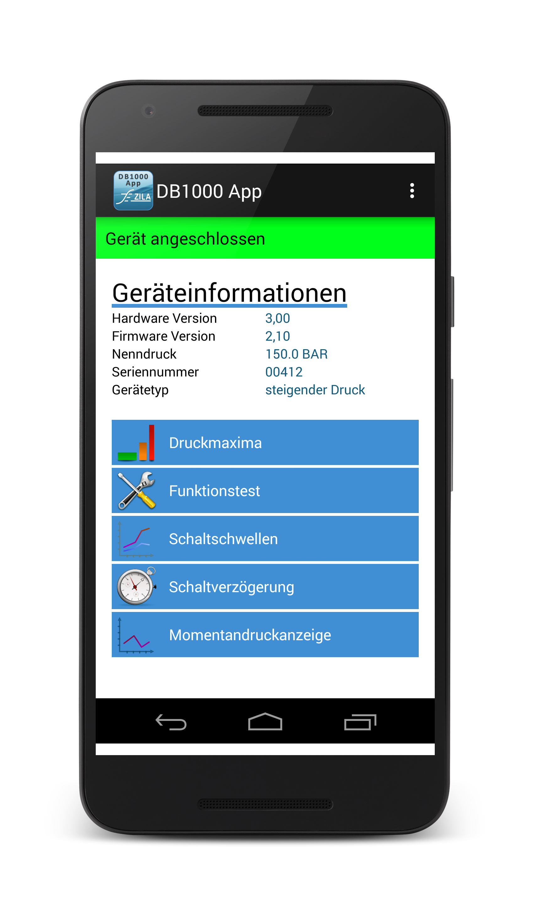 DB1000 App Funktionen