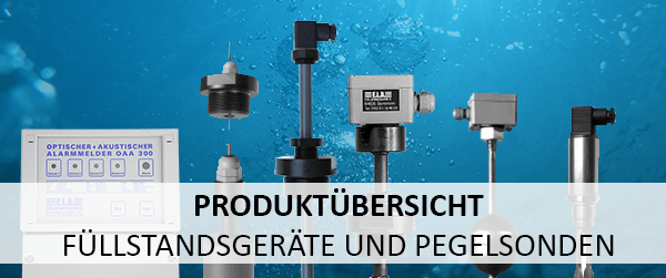 Produktübersicht Füllstandsgeräte und Pegelsonden