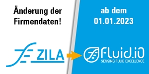 Information über Änderung der Firmendaten von ZILA in Fluid.iO