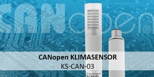 CANopen Klimasensor KS-CAN-03: kombinierter Temperatur- und Feuchtesensor mit CAN Bus Signalausgang