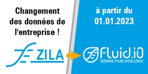 Information sur la modification des données de l&#039;entreprise de ZILA en Fluid.iO